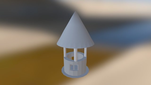 Cylinder House 3D Model