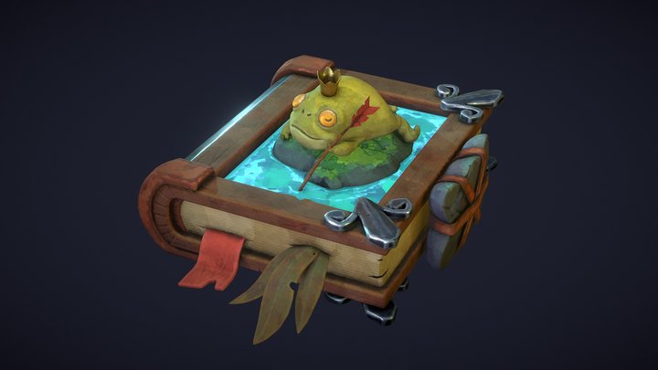 The Frog Princess Book 3D Model