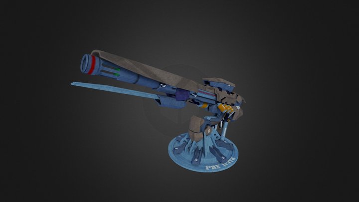 Pax Terra - Anti Orbital Railgun 3D Model