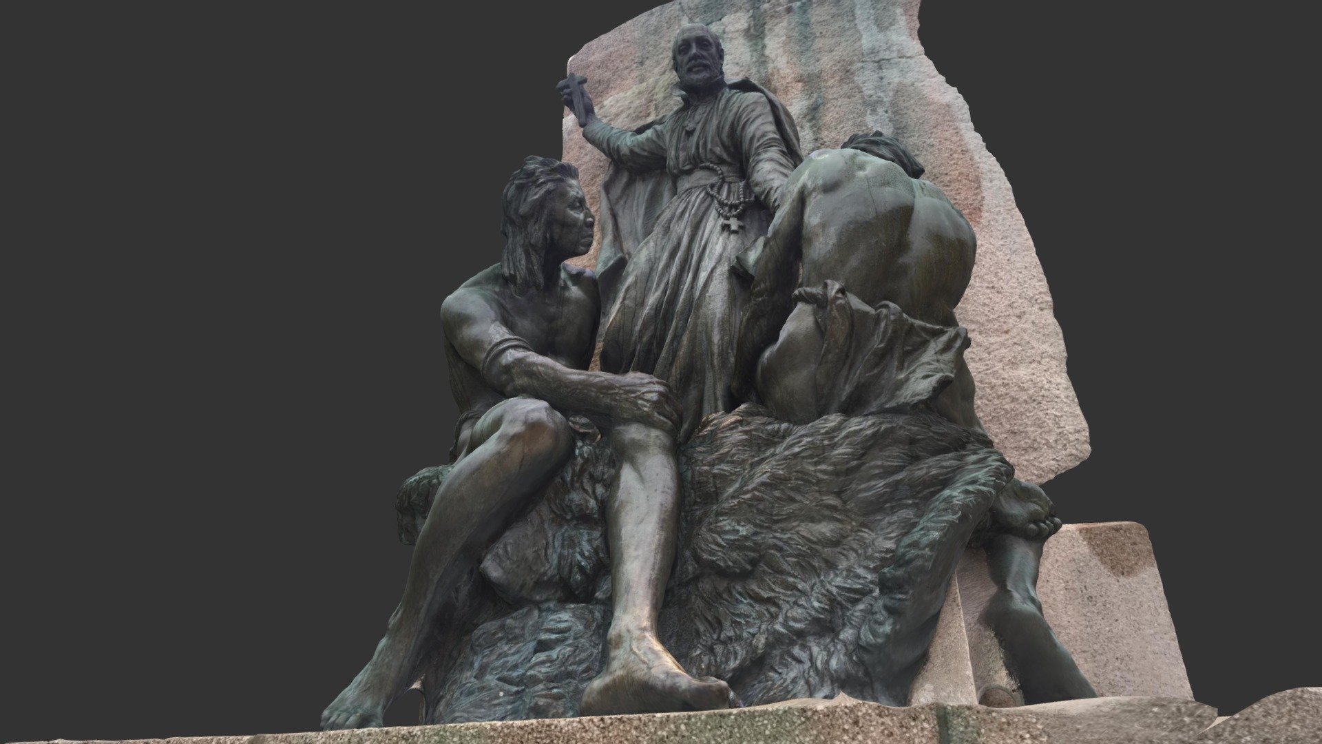Champlain Monument higher detail side