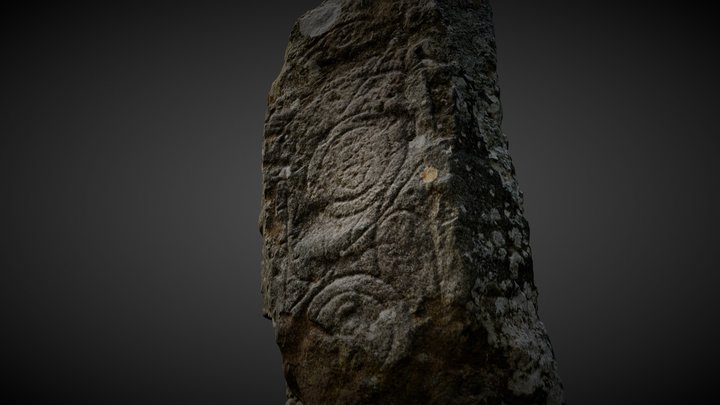 Clach Ard Pictish Stone -Tote - Isle of Skye 3D Model