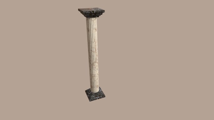 Marble Pilar 3D Model