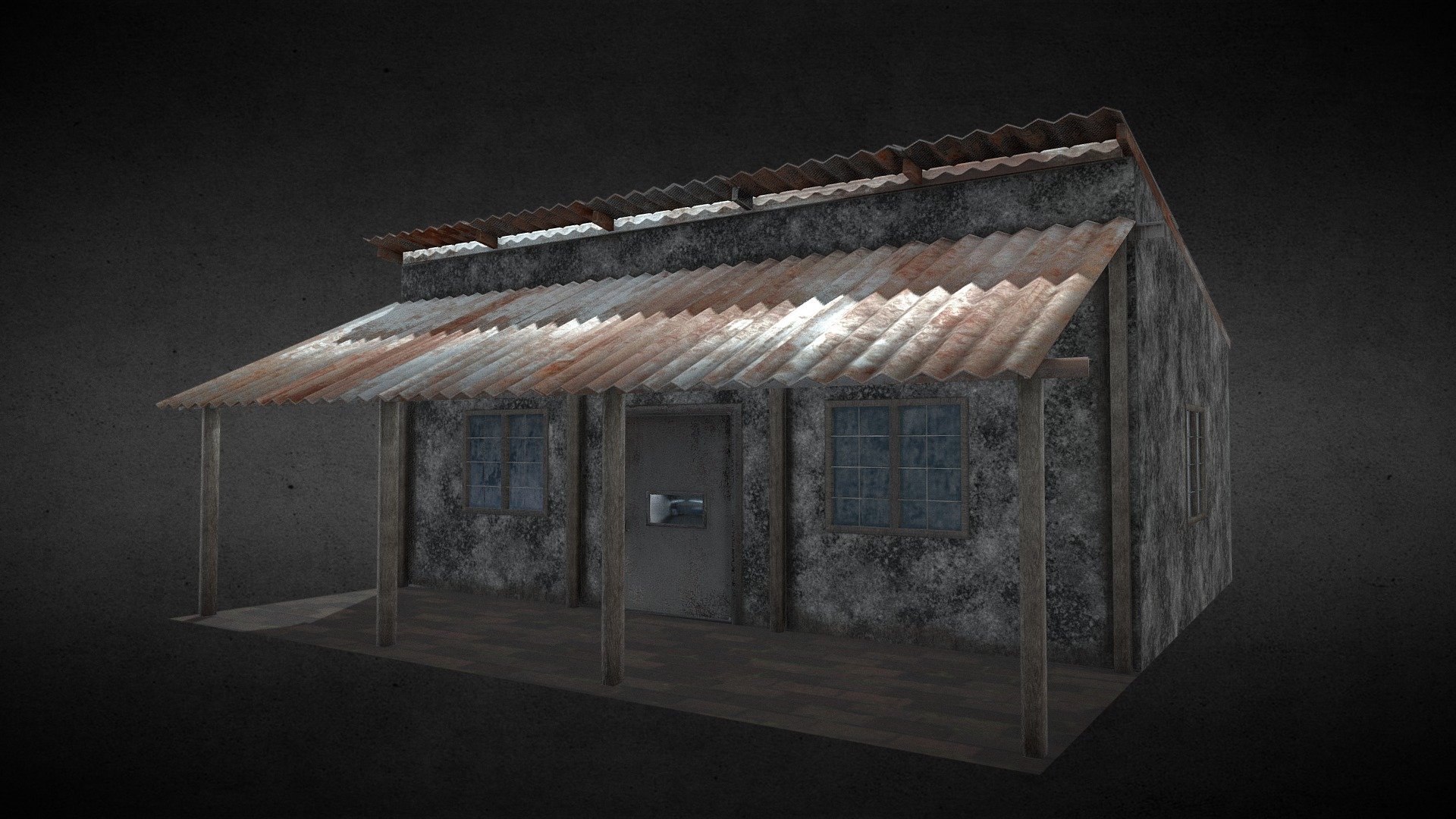 Abandoned house - 3D model by Ravi Jangid (@ravijangid.rv) [c485f41 ...