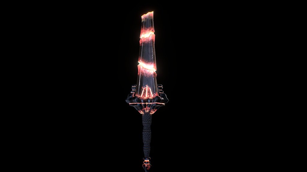 Fire sword - 3D model by Zaschitneg [c486574] - Sketchfab