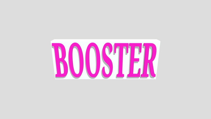 BOOSTER BADGE 3D Model