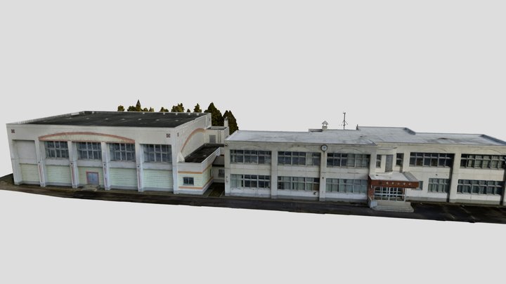 【中富良野町】南中小学校 3D Model