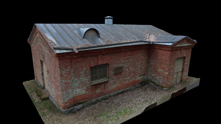 Old brick building 3D Model