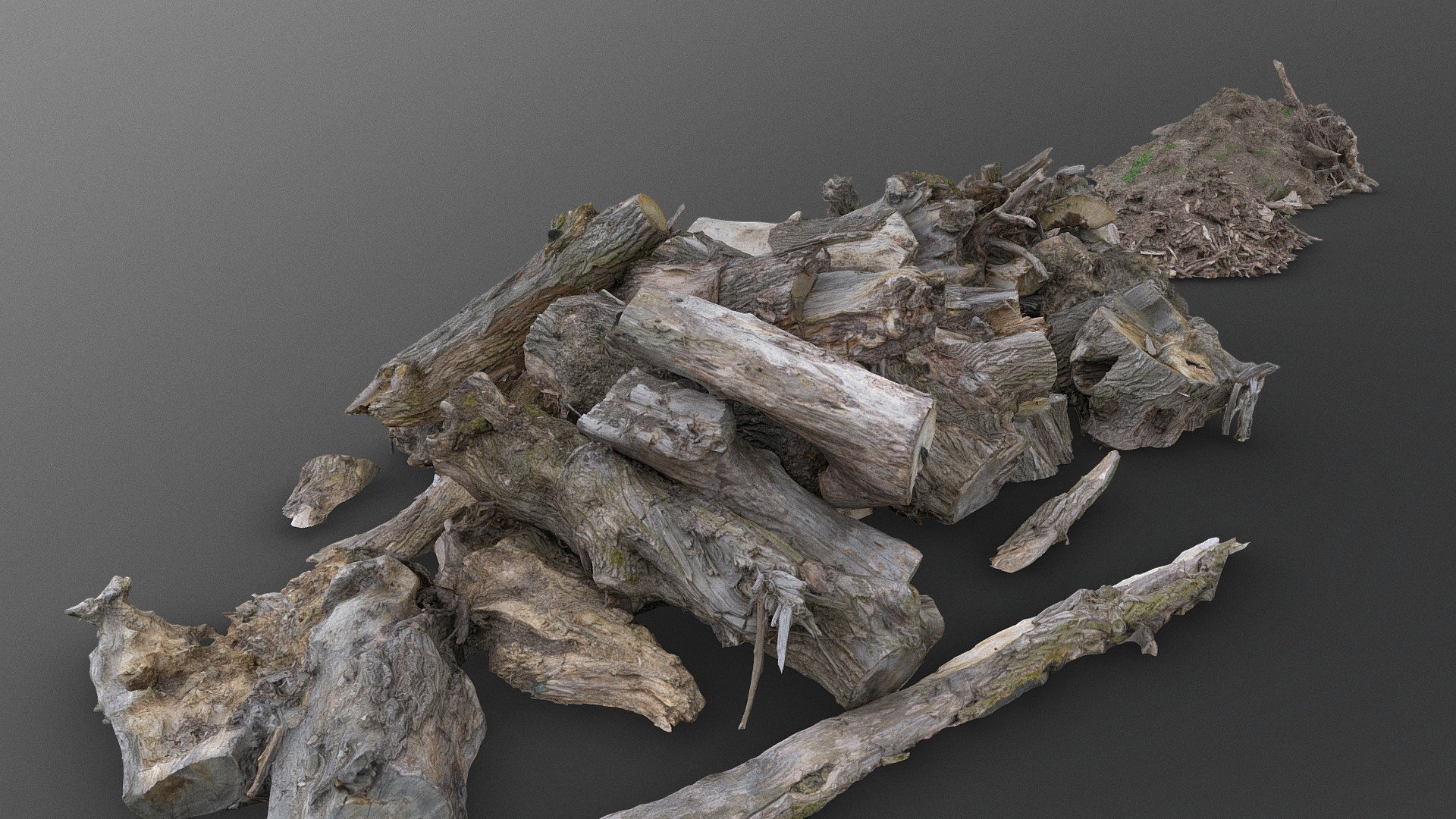 Bunch Of Wood And Dirt Piles - Buy Royalty Free 3D Model By ...