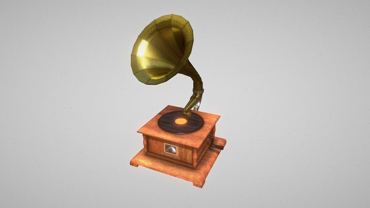 "His Master's Voice" Gramophone – Modello 3D gratuito STL