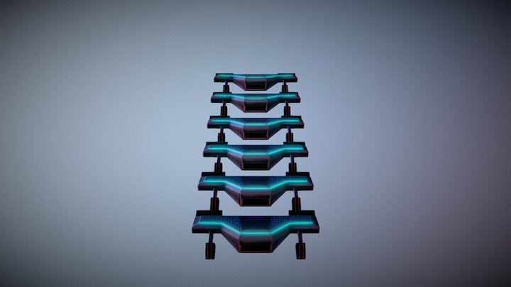 Stairs for game project 3D Model