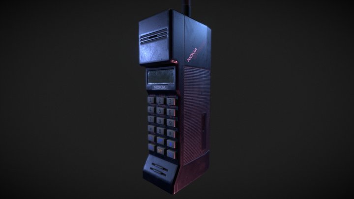 Nokia Mobira Cityman 900 3D Model