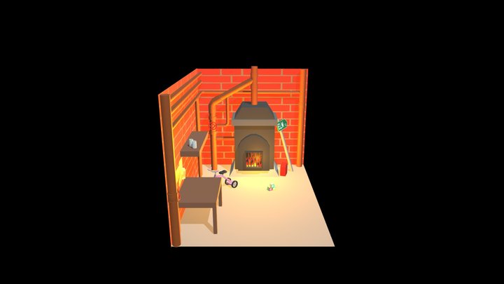 Elm Street Diorama 3D Model