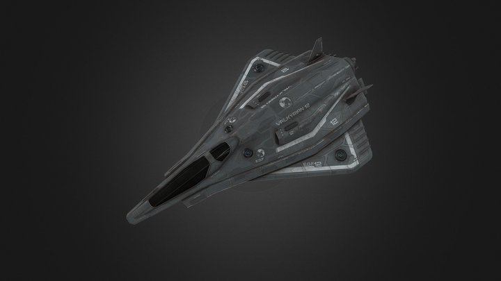 Valkyrian Starfighter 3D Model