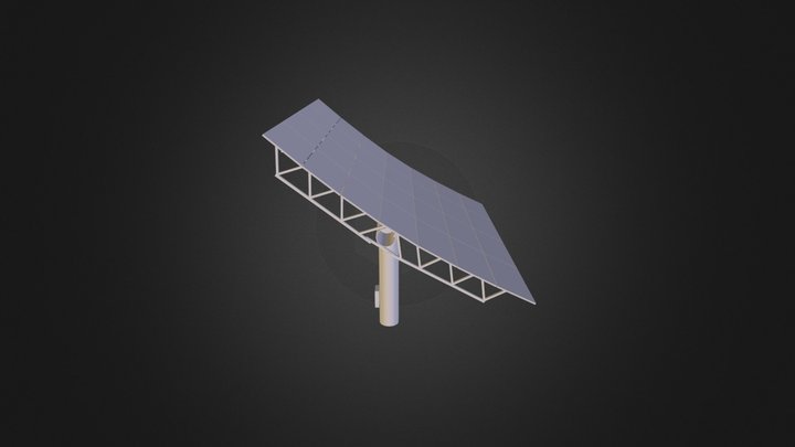 Solar Plant Mirror 3D Model