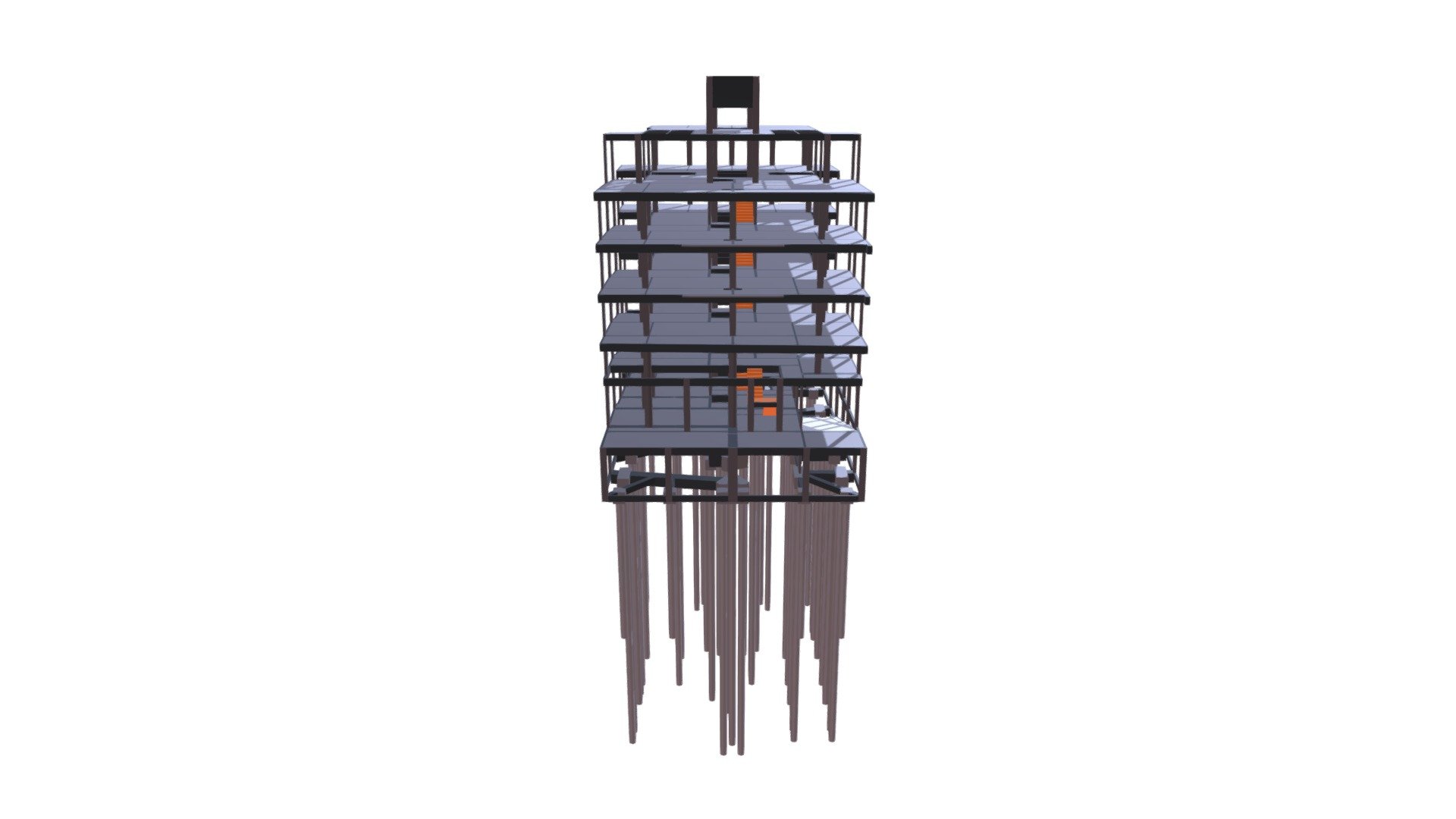 Estrutura 3D - Edifício Misto KA