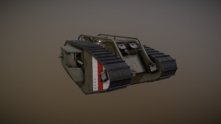 Mark 5 tank 3D Model