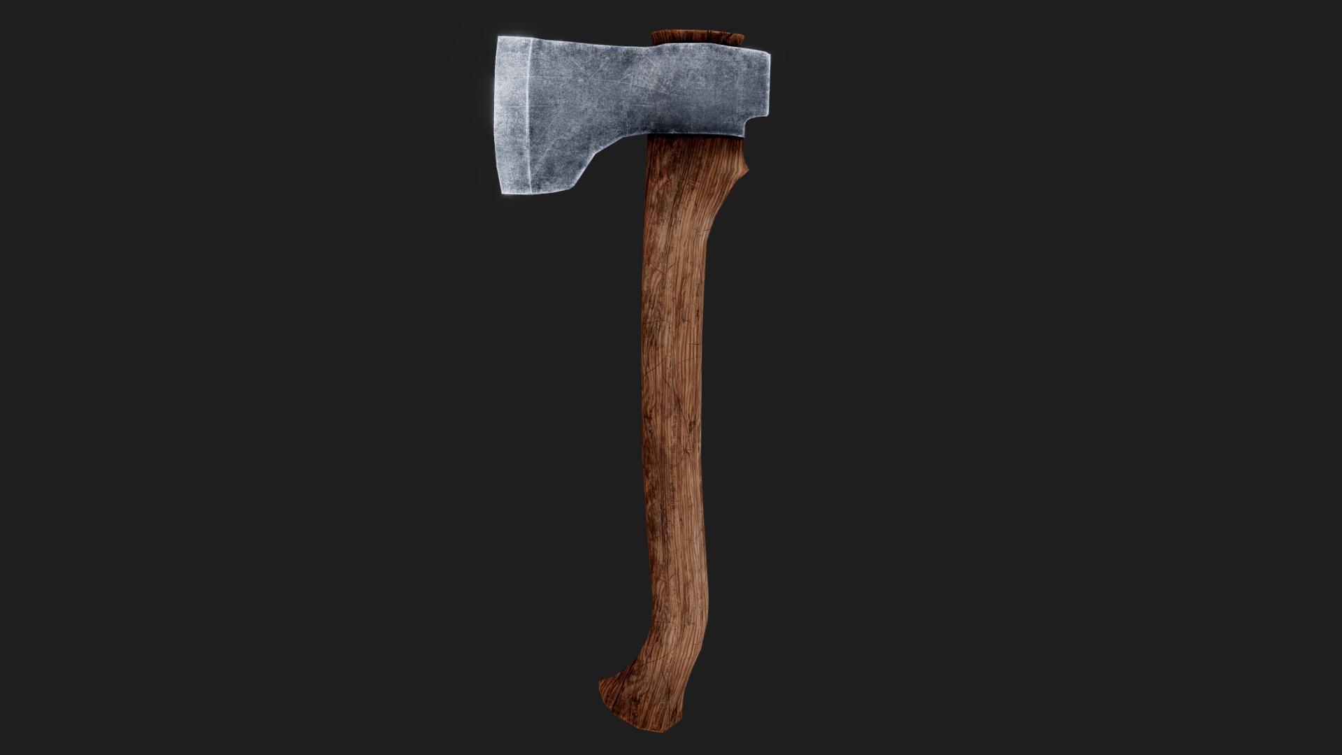 3D model Baltic Carpenter Axe - This is a 3D model of the Baltic Carpenter Axe. The 3D model is about a wooden axe with a handle.