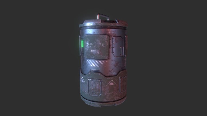 Scifi Canister 3D Model