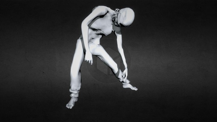 In-game Zombie Animations Motion Capture 60FPS 3D Model