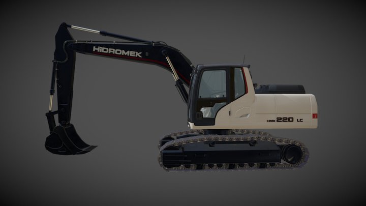 Excavator Hidromek GEN Series HMK220 LC 3D Model