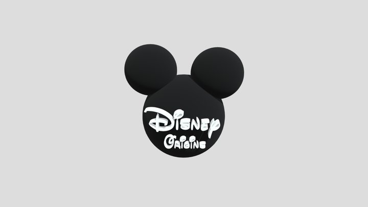 Disney Origins Logo 3D Model