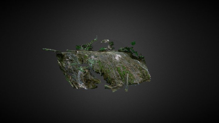 Falls Ridge Tufa Waterfall 3D Model