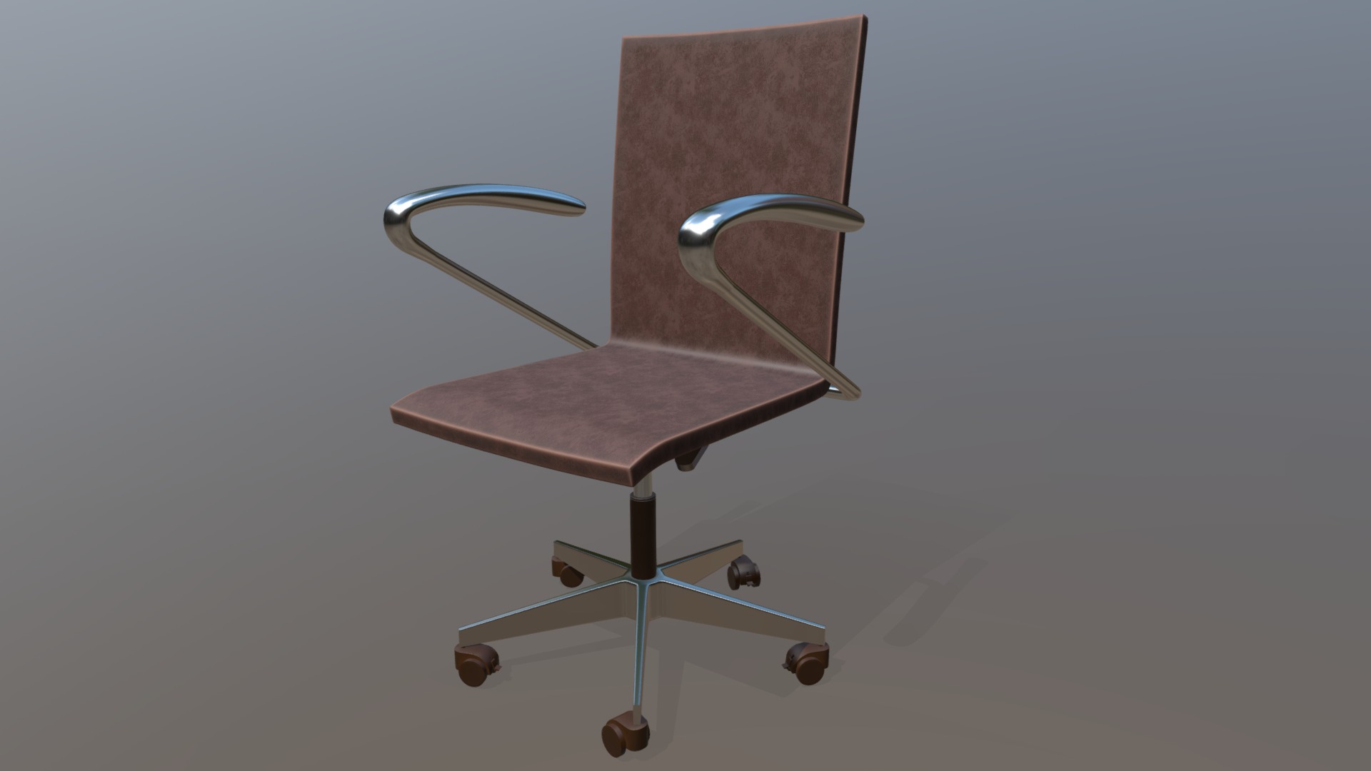 3D model Office armchair - This is a 3D model of the Office armchair. The 3D model is about a chair with a cushion.
