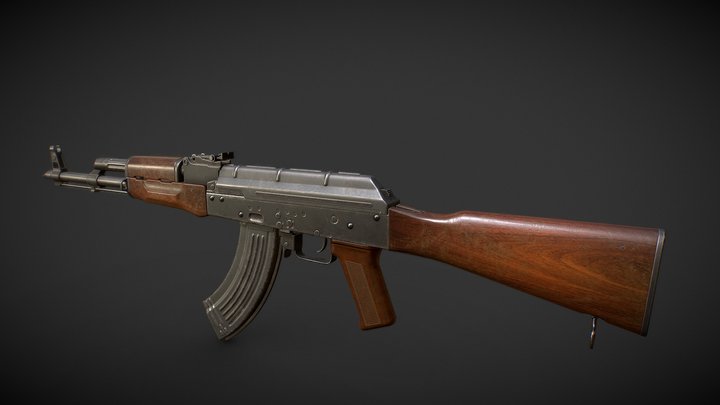 AK - 47 Lowpoly 3D model 3D Model