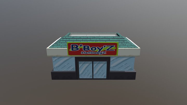 IAWIST Props Modern City Restaurant 3D Model