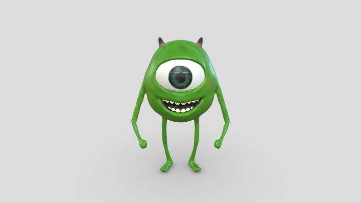 Mike Wazowski Character Sculpt 3D Model