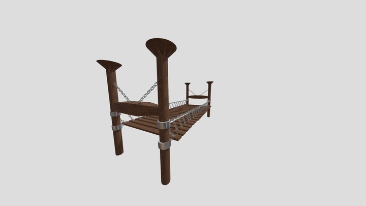 Wooden Bridge – Realistic 3D Environment Asset