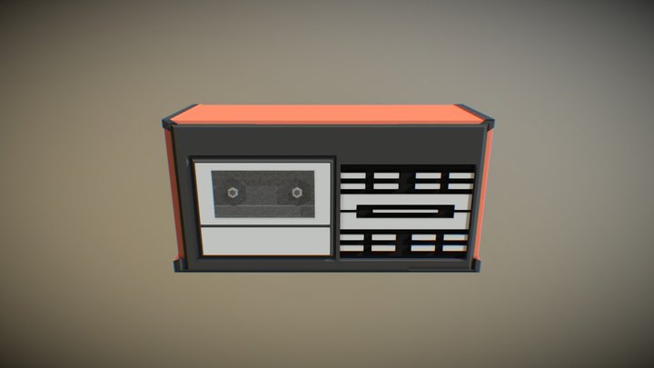 80's music player 3D Model