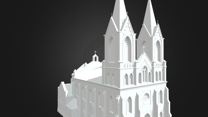 Church of St. Anthony of Padua. Rivne. 3D Model