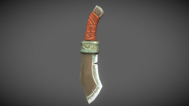 Stylized Knife 3D Model