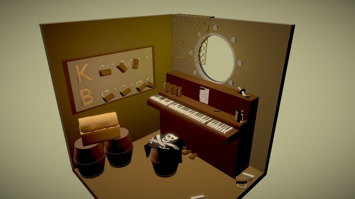 A Pirate's Wager 3D Model