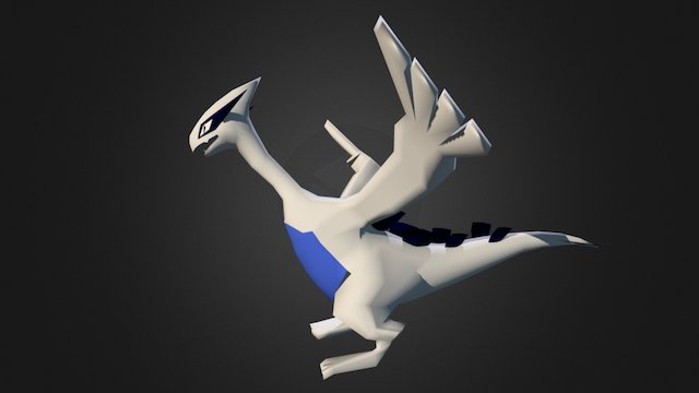 3DS - Pokémon X / Y - #249 Lugia - The Models Resource