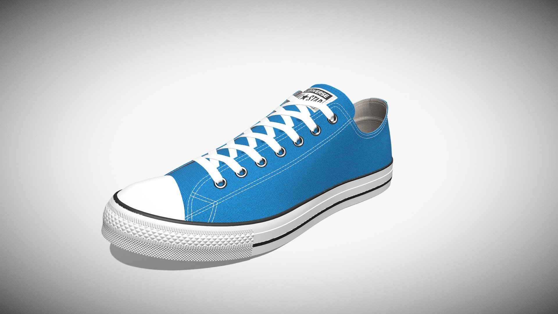 Chuck Taylor All Star Classic Low Top Blue - Buy Royalty Free 3D model ...