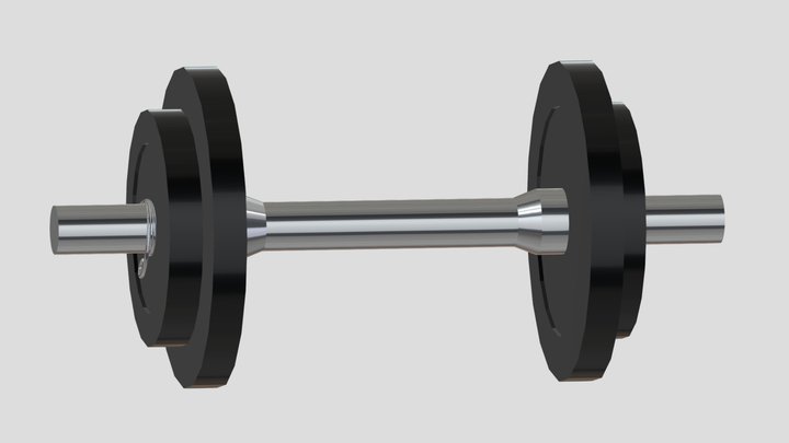 Dumbbell Adjustable Fitness Prop 3D Model