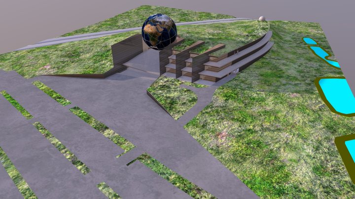 Planet 36 Vray All Const ASCI Baked Scale Anim 3D Model