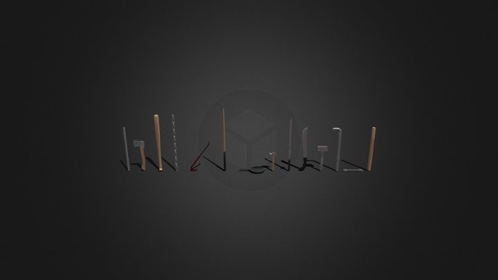 GAME READY MELEE WEAPON ASSET PACK – Free 3D Model STL