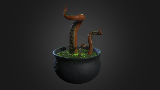 Cauldron - Tentacle Tuesday 3D Model