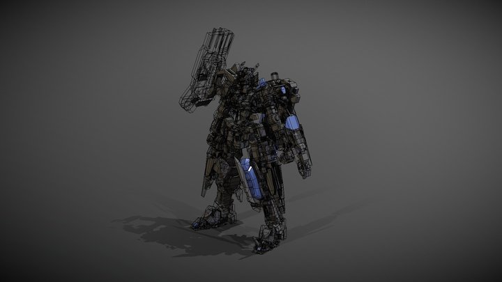 Astarosh Gundam Hi- Res Ver 3D Model