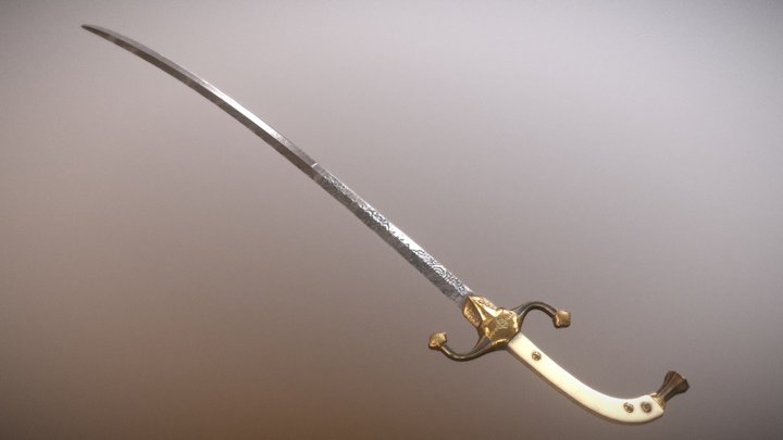 Oriental Sword 3D Model
