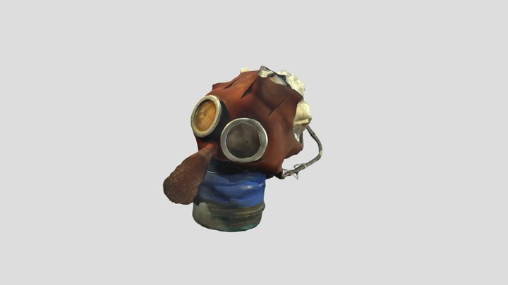 “Mickey Mouse” Gas Mask 3D Model