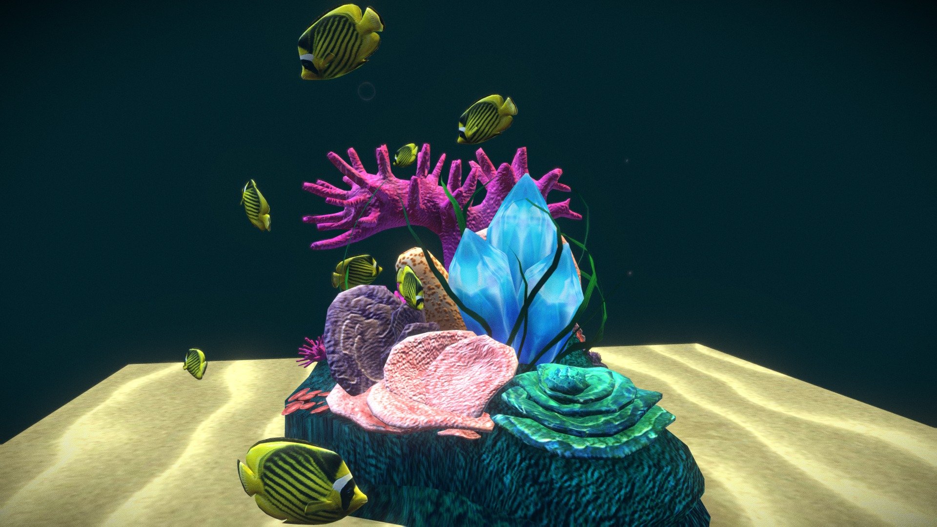 Coral reef - 3D model by Daria Danyliuk (@DariaDanyliuk) [c49d47e ...
