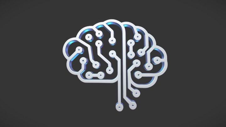 Programmer's Brain 3D icon 3D Model
