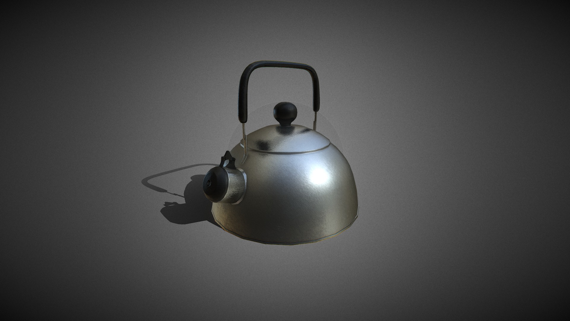 3D model Teapot - This is a 3D model of the Teapot. The 3D model is about a light bulb on a white surface.