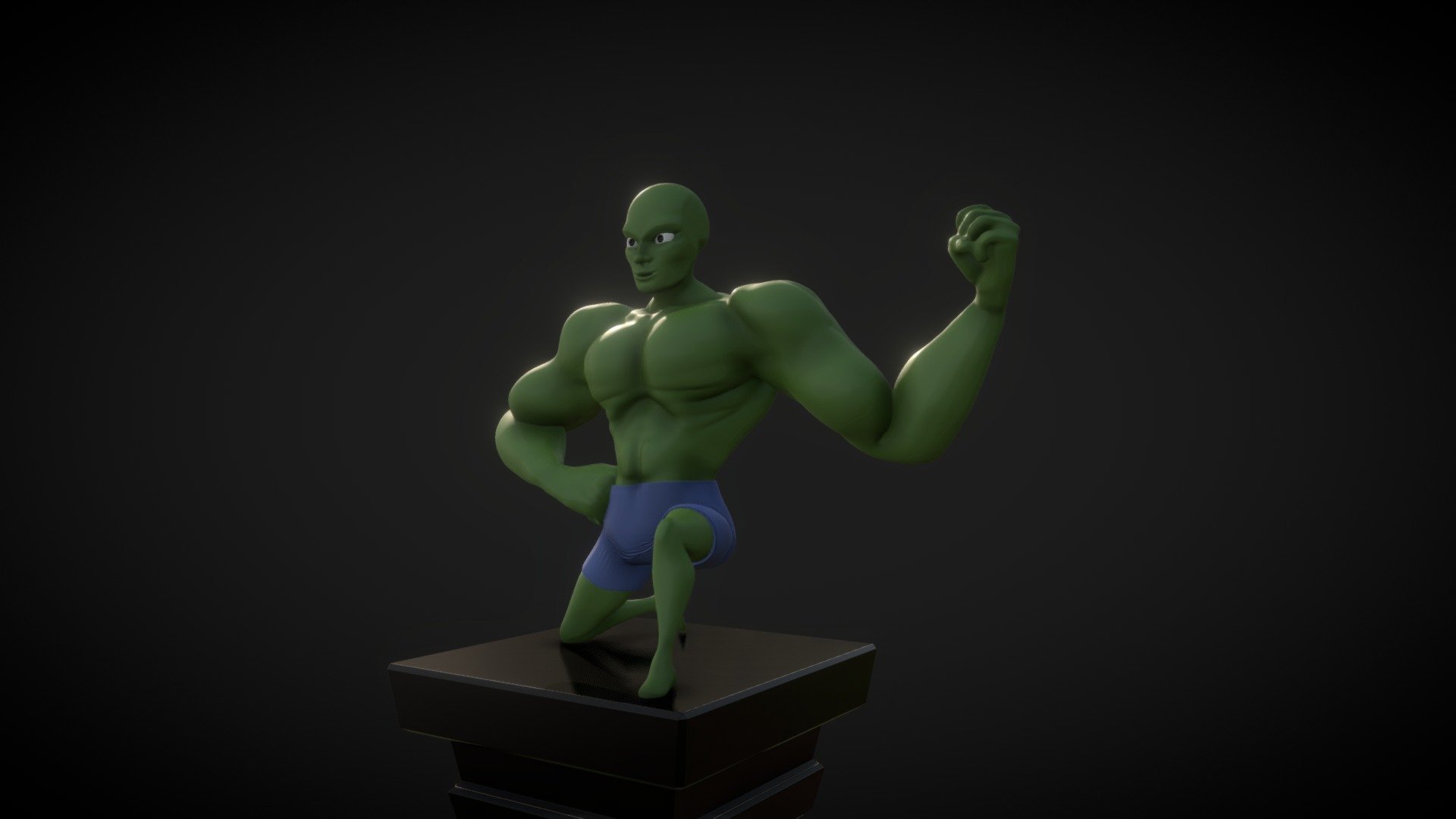 Unproportional Bodybuilder