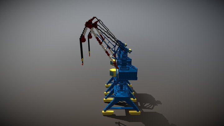 Crane  Blue Bird 3D Model