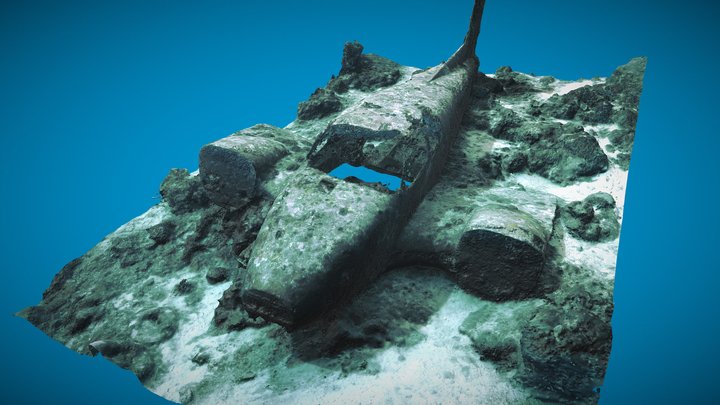 MAC Tambuli Divesite Airplane Wreck 3D Model